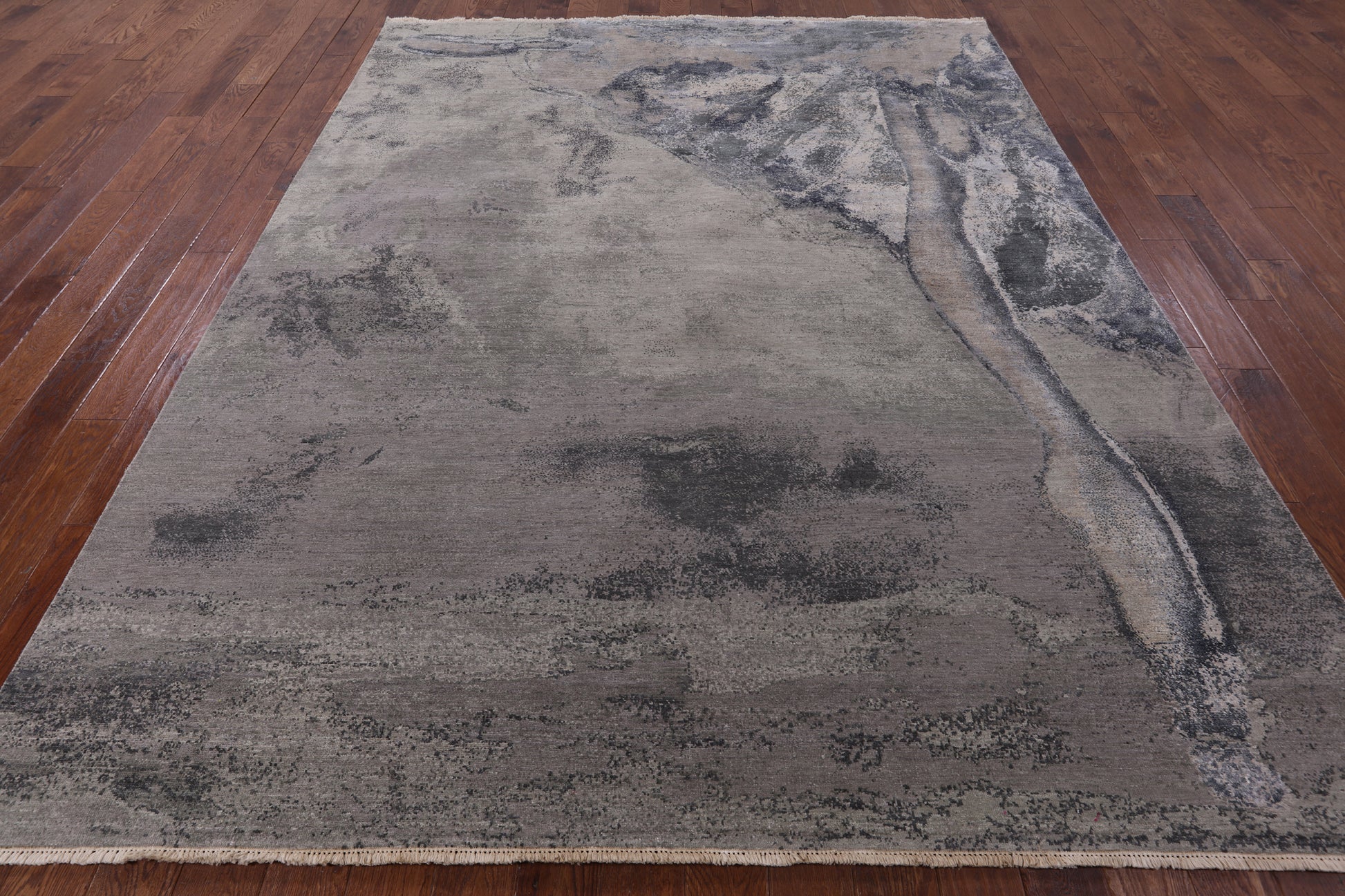 Ballerina Ballet Dancer Design Modern Hand Knotted Wool & Silk Rug - 8' 0" X 10' 3" - Golden Nile