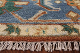 Hand Knotted Heriz Serapi Wool Area Rug - 8' 11" X 11' 10" - Golden Nile