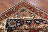 Fine Serapi Hand Knotted Oriental Wool Area Rug - 8' X 9' 10" - Golden Nile