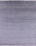 Grey Savannah Grass Handmade Wool & Silk Area Rug - 8' 1" X 10' 2" - Golden Nile