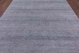 Grey Savannah Grass Handmade Wool & Silk Area Rug - 8' 1" X 10' 2" - Golden Nile