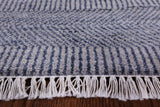 Grey Savannah Grass Handmade Wool & Silk Area Rug - 8' 1" X 10' 2" - Golden Nile
