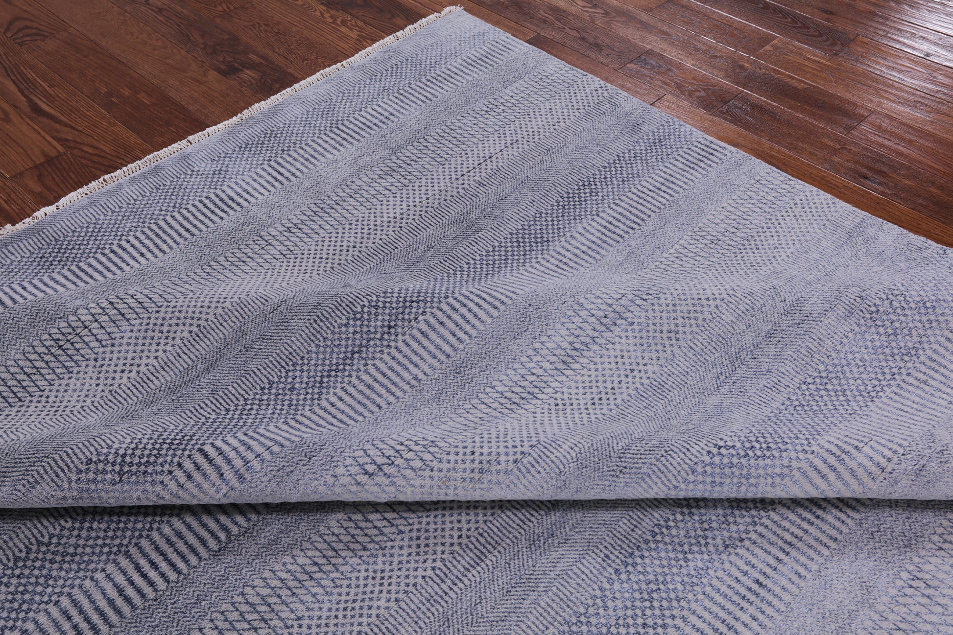 Grey Savannah Grass Handmade Wool & Silk Area Rug - 8' 1" X 10' 2" - Golden Nile