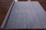 Grey Savannah Grass Handmade Wool & Silk Area Rug - 8' 1" X 10' 2" - Golden Nile
