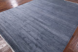 Savannah Grass Hand Knotted Wool & Silk Area Rug - 9' 0" X 12' 4" - Golden Nile