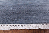 Savannah Grass Hand Knotted Wool & Silk Area Rug - 9' 0" X 12' 4" - Golden Nile