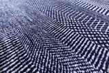 Blue Savannah Grass Handmade Wool & Silk Area Rug - 8' 0" X 10' 3" - Golden Nile