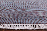 Grey Savannah Grass Hand Knotted Wool & Silk Area Rug - 9' 11" X 14' 3" - Golden Nile