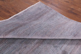 Grey Savannah Grass Hand Knotted Wool & Silk Area Rug - 9' 11" X 14' 3" - Golden Nile