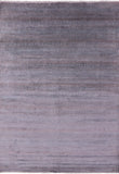 Grey Savannah Grass Hand Knotted Wool & Silk Area Rug - 9' 11" X 14' 3" - Golden Nile