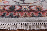 Grey Persian Wool & Silk Handmade Area Rug - 9' 0" X 12' 1" - Golden Nile