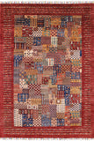 Tribal Persian Gabbeh Hand Knotted Wool Rug - 5' 6" X 7' 10" - Golden Nile