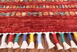 Tribal Persian Gabbeh Hand Knotted Wool Rug - 5' 6" X 7' 10" - Golden Nile
