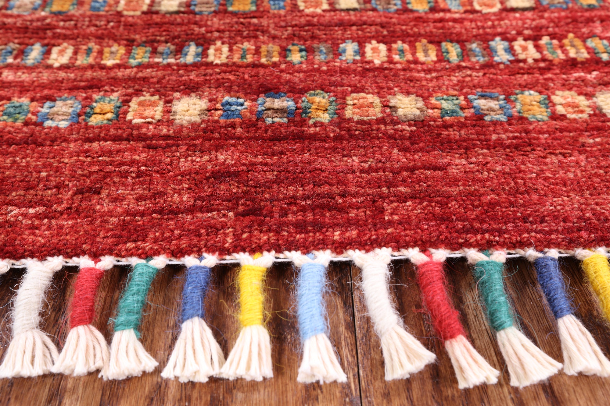 Tribal Persian Gabbeh Hand Knotted Wool Rug - 5' 6" X 7' 10" - Golden Nile