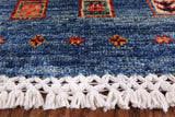 Persian Tribal Gabbeh Hand Knotted Wool Rug - 5' 9" X 8' 1" - Golden Nile