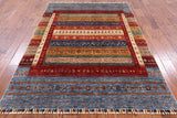 Super Gabbeh Hand Knotted Wool Area Rug - 5' 8" X 7' 10" - Golden Nile