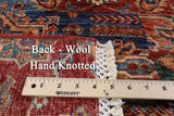 Super Kazak Hand Knotted Wool Area Rug - 5' 8" X 7' 9" - Golden Nile
