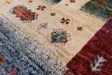 Tribal Persian Gabbeh Hand Knotted Wool Area Rug - 5' 9" X 8' 0" - Golden Nile