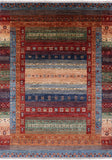 Tribal Persian Gabbeh Handmade Wool Rug - 5' 8" X 7' 11" - Golden Nile