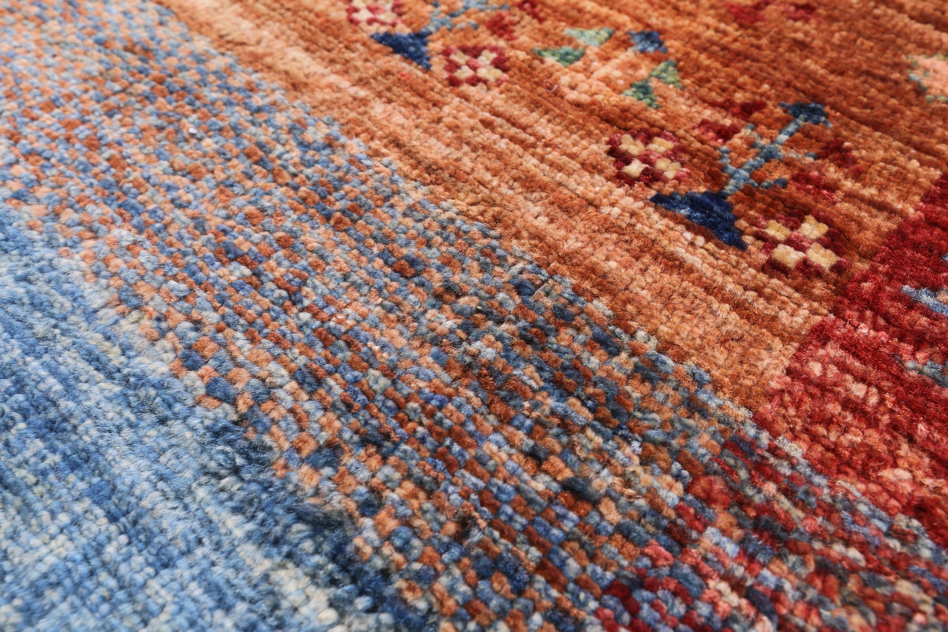 Tribal Persian Gabbeh Handmade Wool Rug - 5' 8" X 7' 11" - Golden Nile