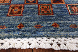 Tribal Persian Gabbeh Hand Knotted Wool Rug - 5' 9" X 7' 10" - Golden Nile