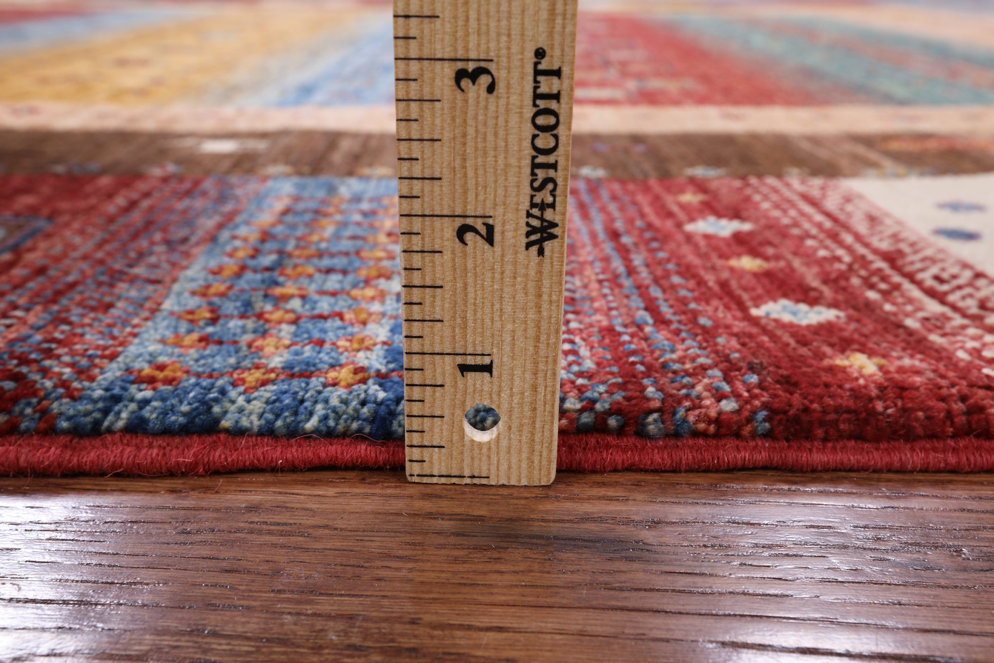 Tribal Persian Gabbeh Hand Knotted Wool Rug - 5' 9" X 7' 10" - Golden Nile