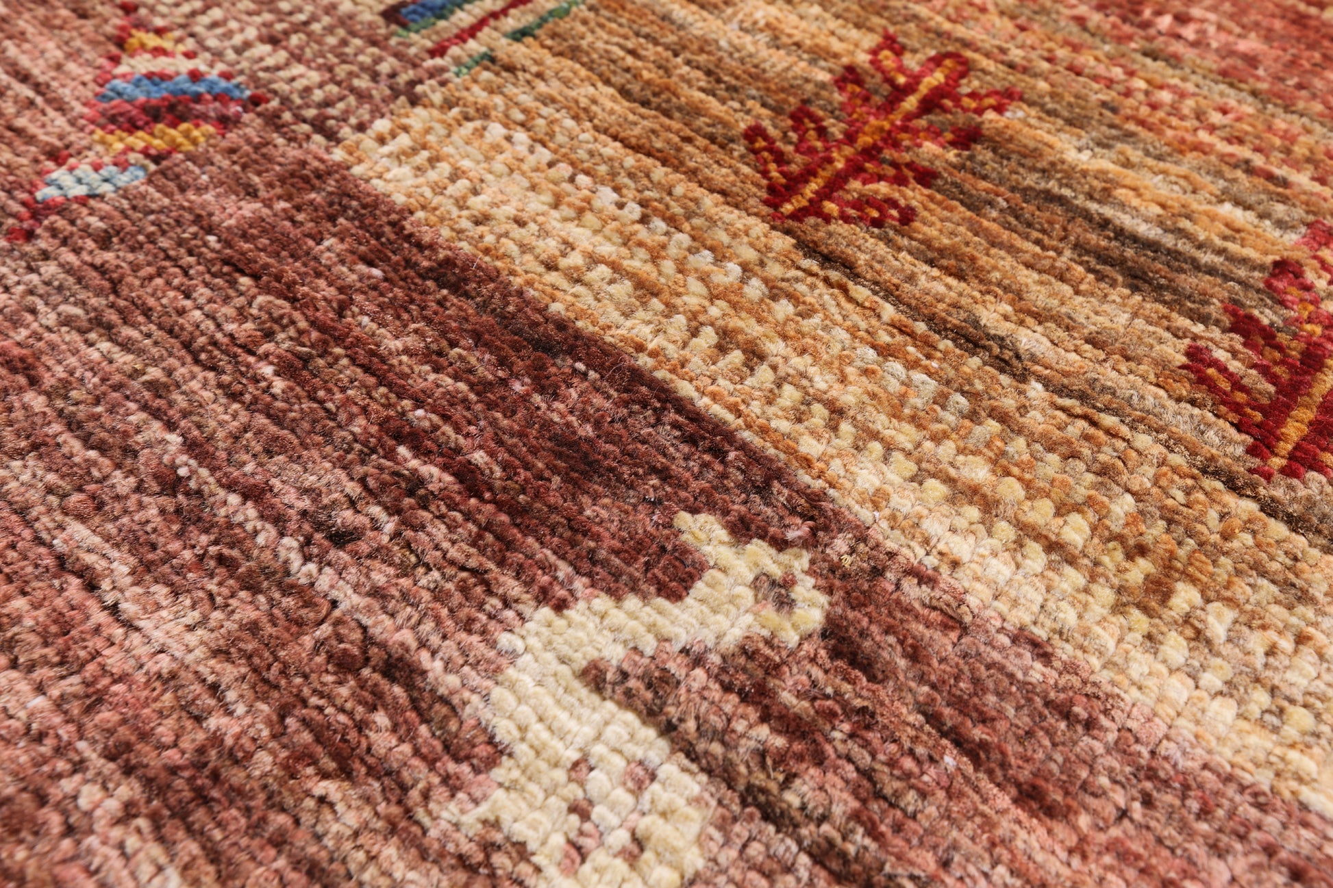 Tribal Gabbeh Handmade Wool Rug - 5' 8" X 7' 11" - Golden Nile
