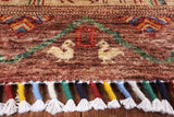 Tribal Gabbeh Handmade Wool Rug - 5' 8" X 7' 11" - Golden Nile