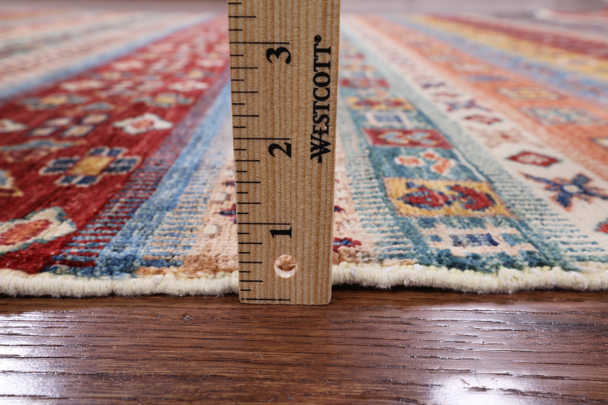 Tribal Persian Gabbeh Hand Knotted Wool Rug - 5' 7" X 7' 6" - Golden Nile