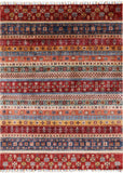 Tribal Persian Gabbeh Hand Knotted Wool Rug - 5' 7" X 7' 6" - Golden Nile