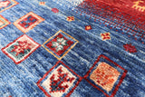 Tribal Persian Gabbeh Hand Knotted Wool Rug - 5' 7" X 7' 8" - Golden Nile