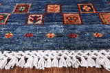 Tribal Persian Gabbeh Hand Knotted Wool Rug - 5' 7" X 7' 8" - Golden Nile