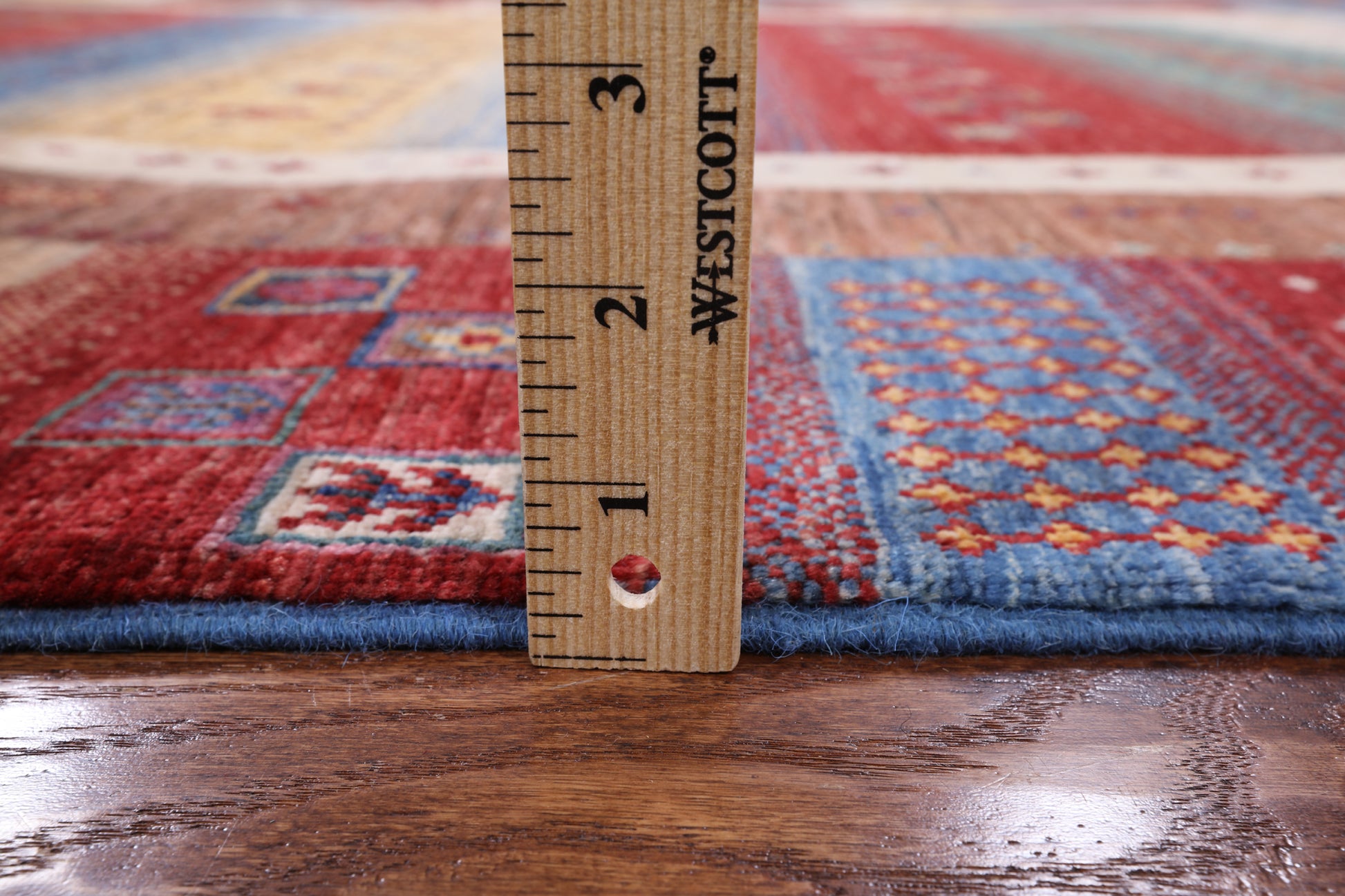 Tribal Persian Gabbeh Hand Knotted Wool Rug - 5' 7" X 7' 8" - Golden Nile