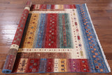Tribal Persian Gabbeh Hand Knotted Wool Rug - 5' 7" X 7' 8" - Golden Nile