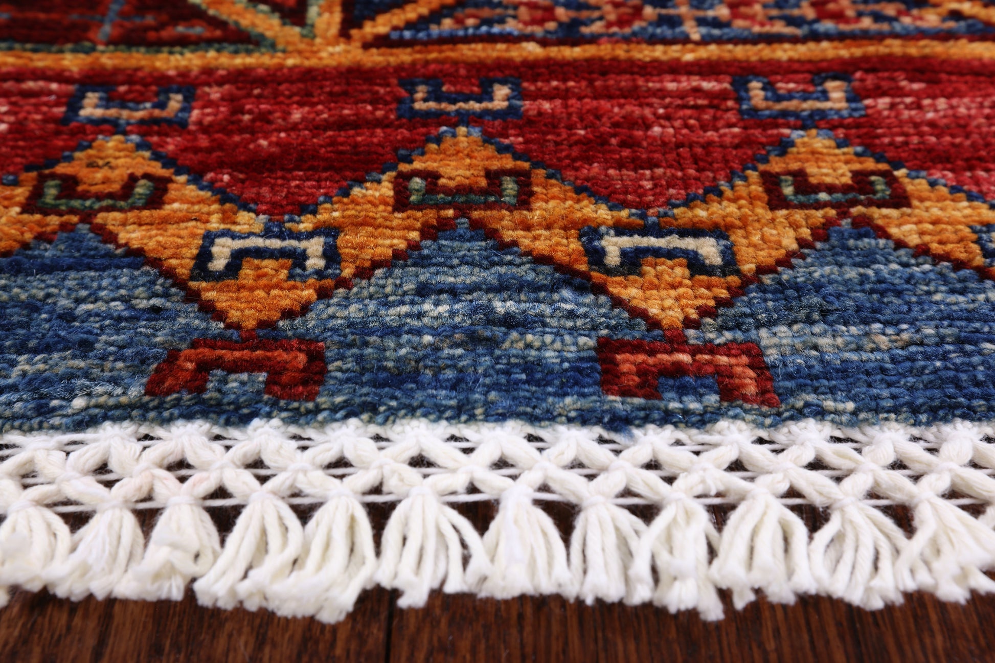 Tribal Persian Gabbeh Handmade Wool Rug - 5' 2" X 6' 6" - Golden Nile