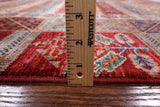 Tribal Persian Gabbeh Handmade Wool Rug - 5' 2" X 6' 6" - Golden Nile