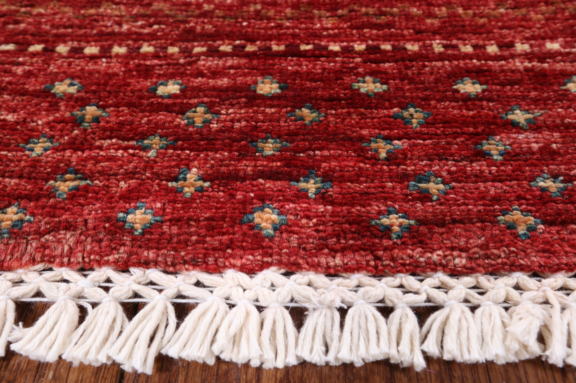 Tribal Gabbeh Hand Knotted Wool Rug - 5' 0" X 6' 7" - Golden Nile