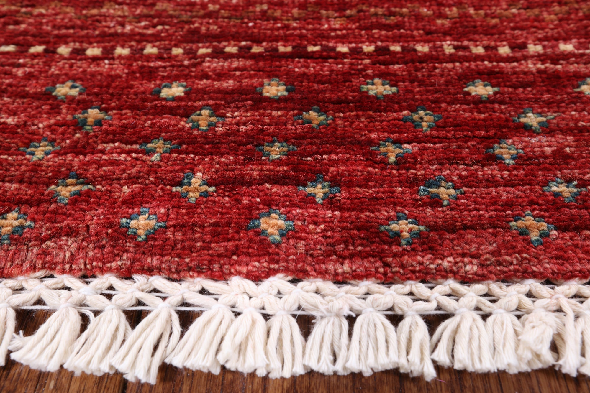 Tribal Gabbeh Hand Knotted Wool Rug - 5' 0" X 6' 7" - Golden Nile