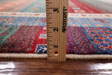 Persian Gabbeh Tribal Handmade Wool Rug - 5' 0" X 7' 7" - Golden Nile