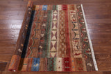 Tribal Persian Gabbeh Hand Knotted Wool Rug - 5' 0" X 6' 7" - Golden Nile