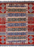 Tribal Persian Gabbeh Handmade Wool Area Rug - 5' 0" X 6' 4" - Golden Nile