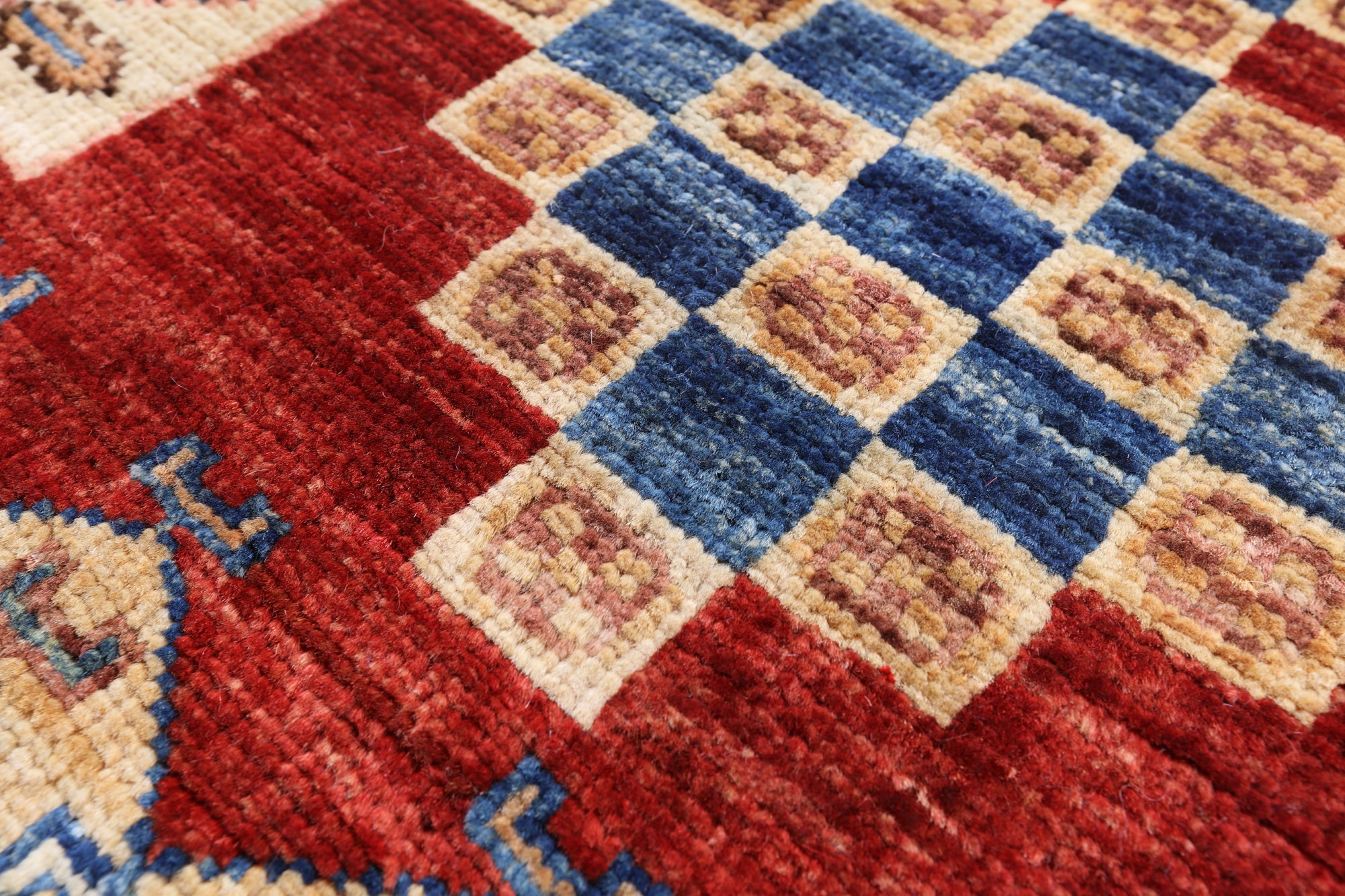 Tribal Persian Gabbeh Handmade Wool Area Rug - 5' 0" X 6' 4" - Golden Nile