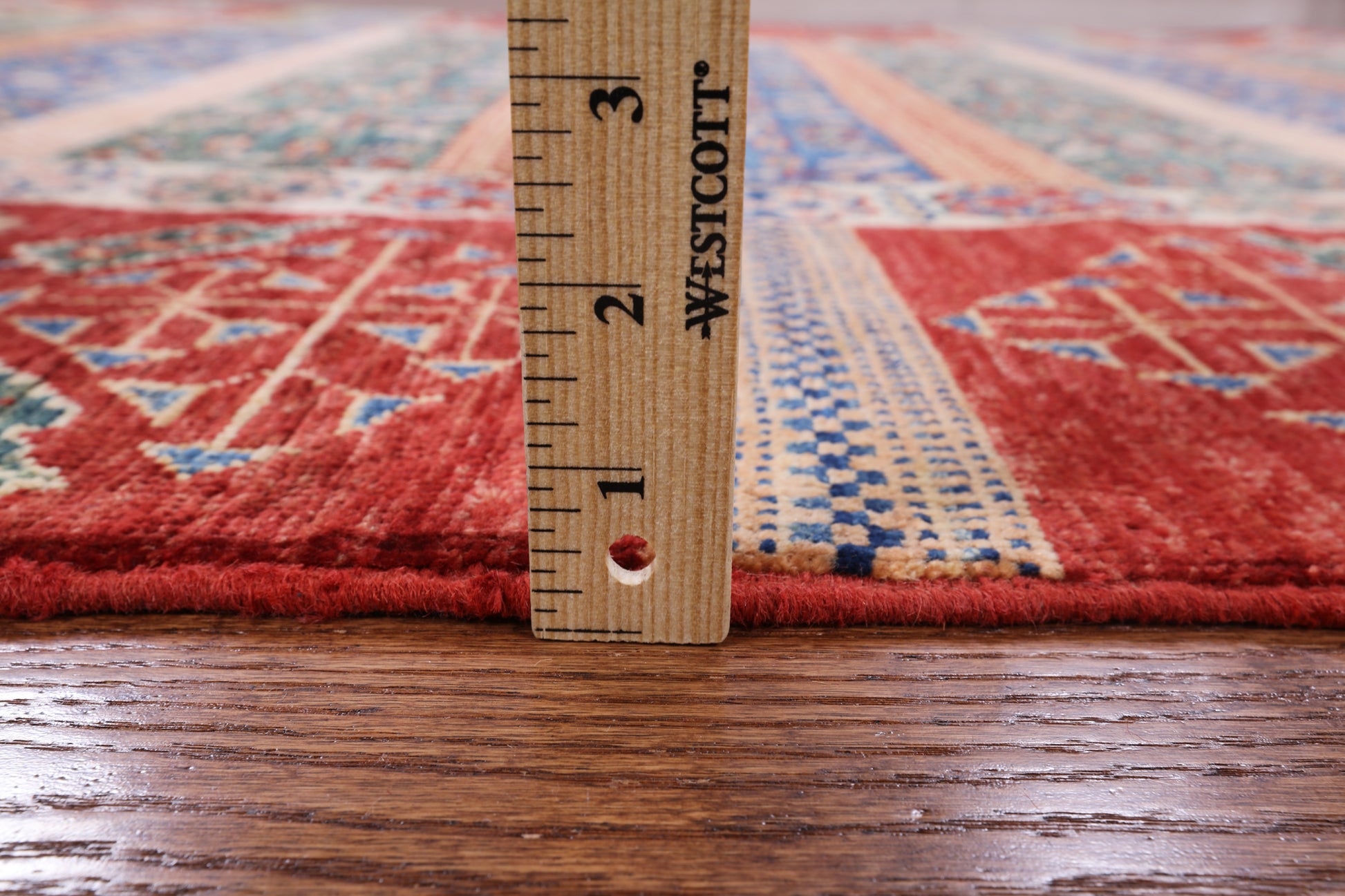 Tribal Persian Gabbeh Handmade Wool Area Rug - 5' 0" X 6' 4" - Golden Nile