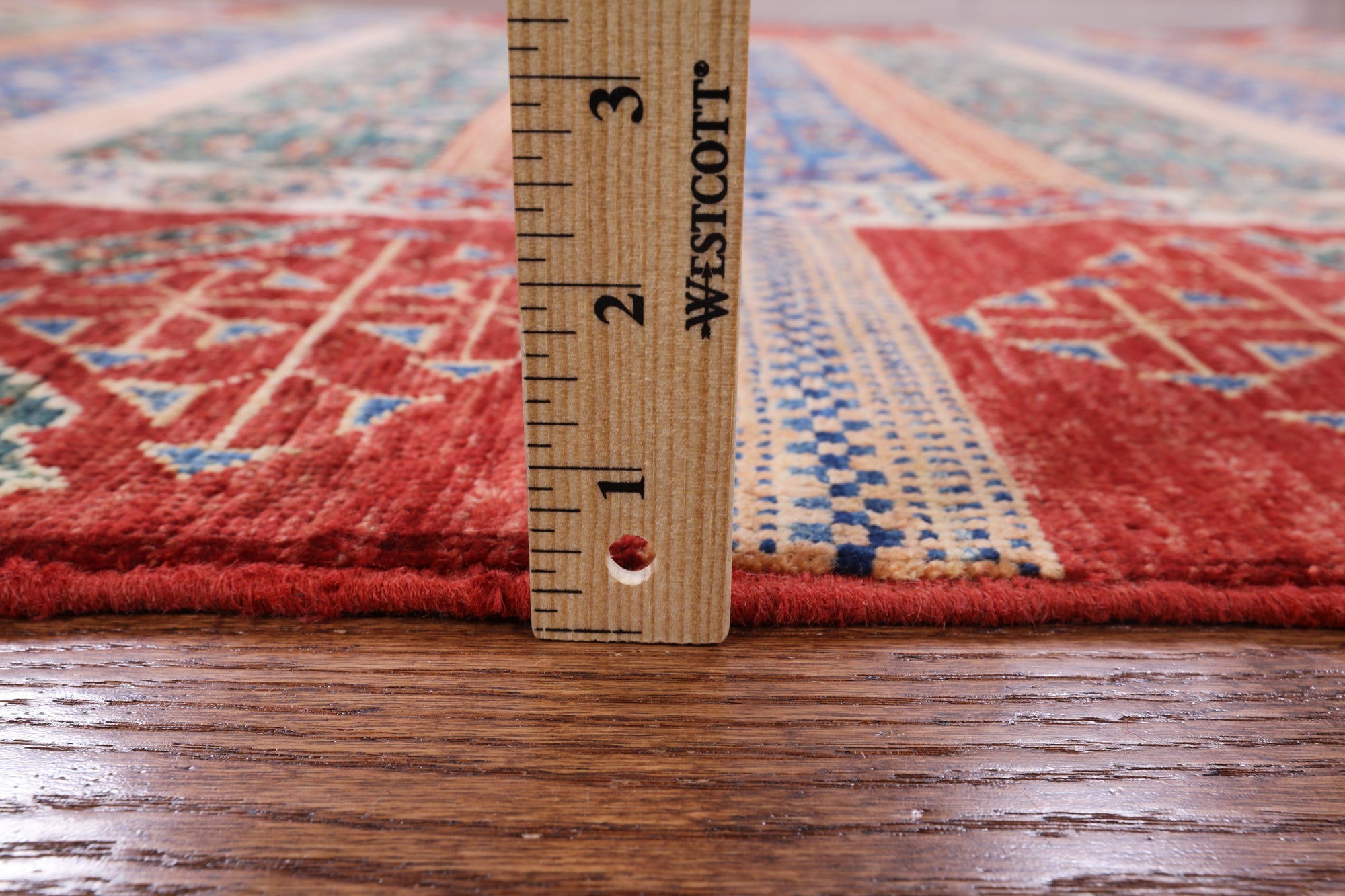 Tribal Persian Gabbeh Handmade Wool Area Rug - 5' 0" X 6' 4" - Golden Nile