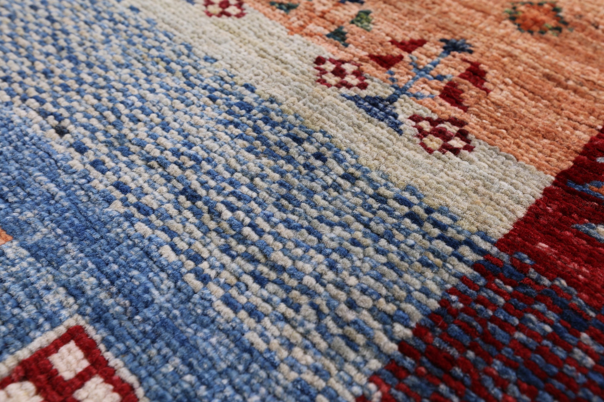 Tribal Persian Gabbeh Hand Knotted Wool Rug - 4' 11" X 6' 3" - Golden Nile