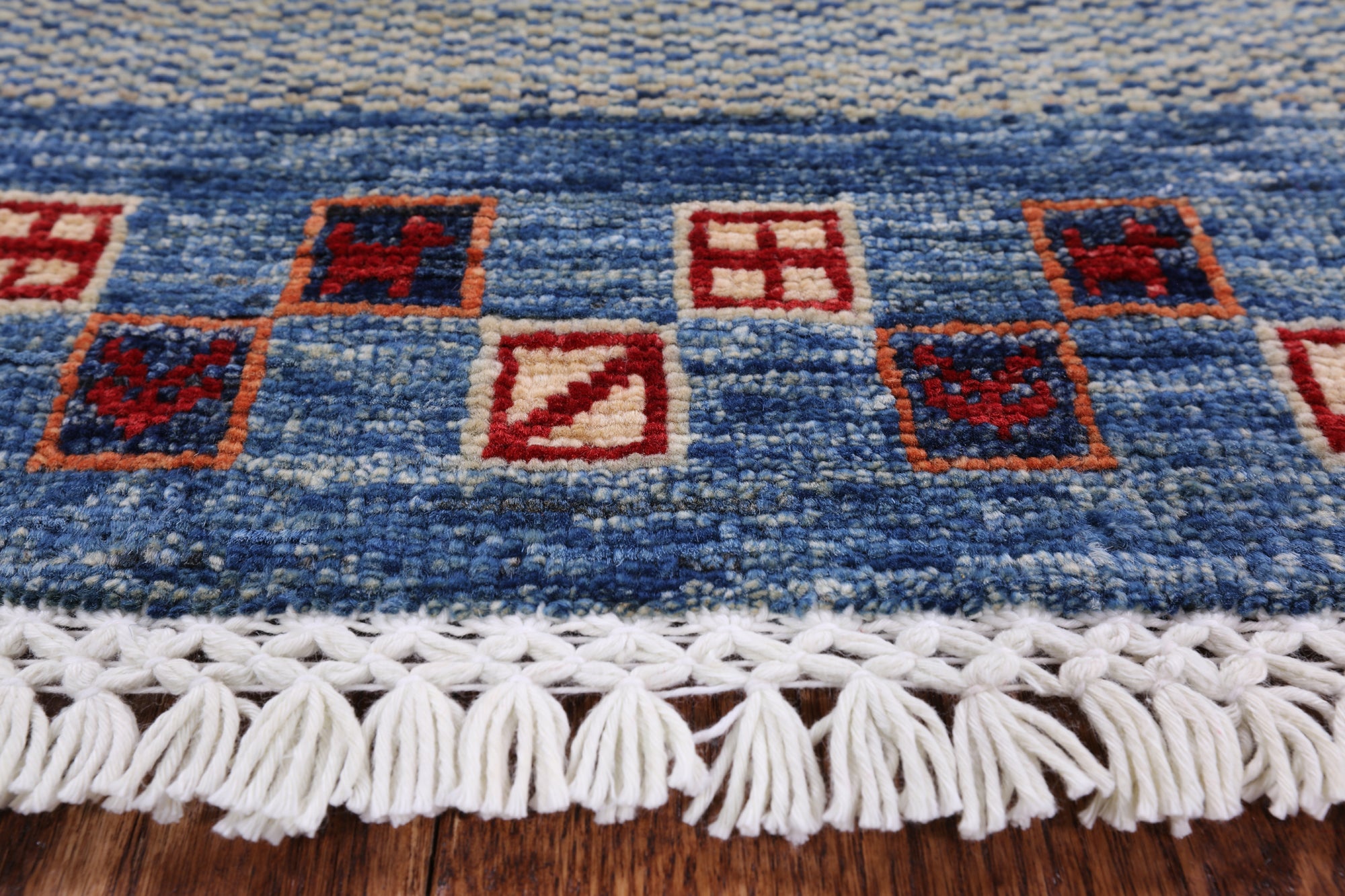 Tribal Persian Gabbeh Hand Knotted Wool Rug - 4' 11" X 6' 3" - Golden Nile