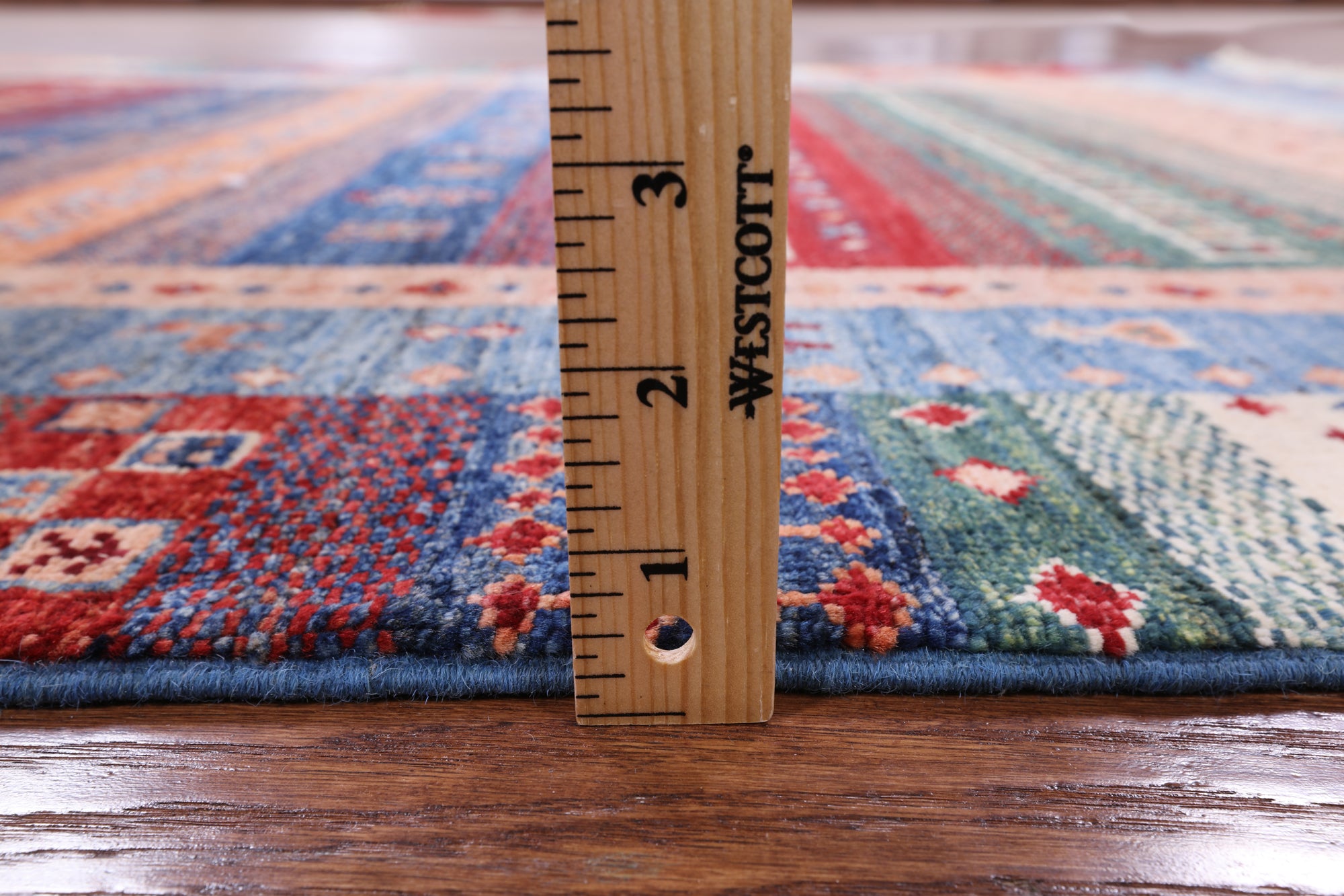 Tribal Persian Gabbeh Hand Knotted Wool Rug - 4' 11" X 6' 3" - Golden Nile