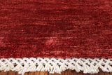 Red Tribal Persian Gabbeh Hand Knotted Wool Rug - 4' 11" X 7' 2" - Golden Nile