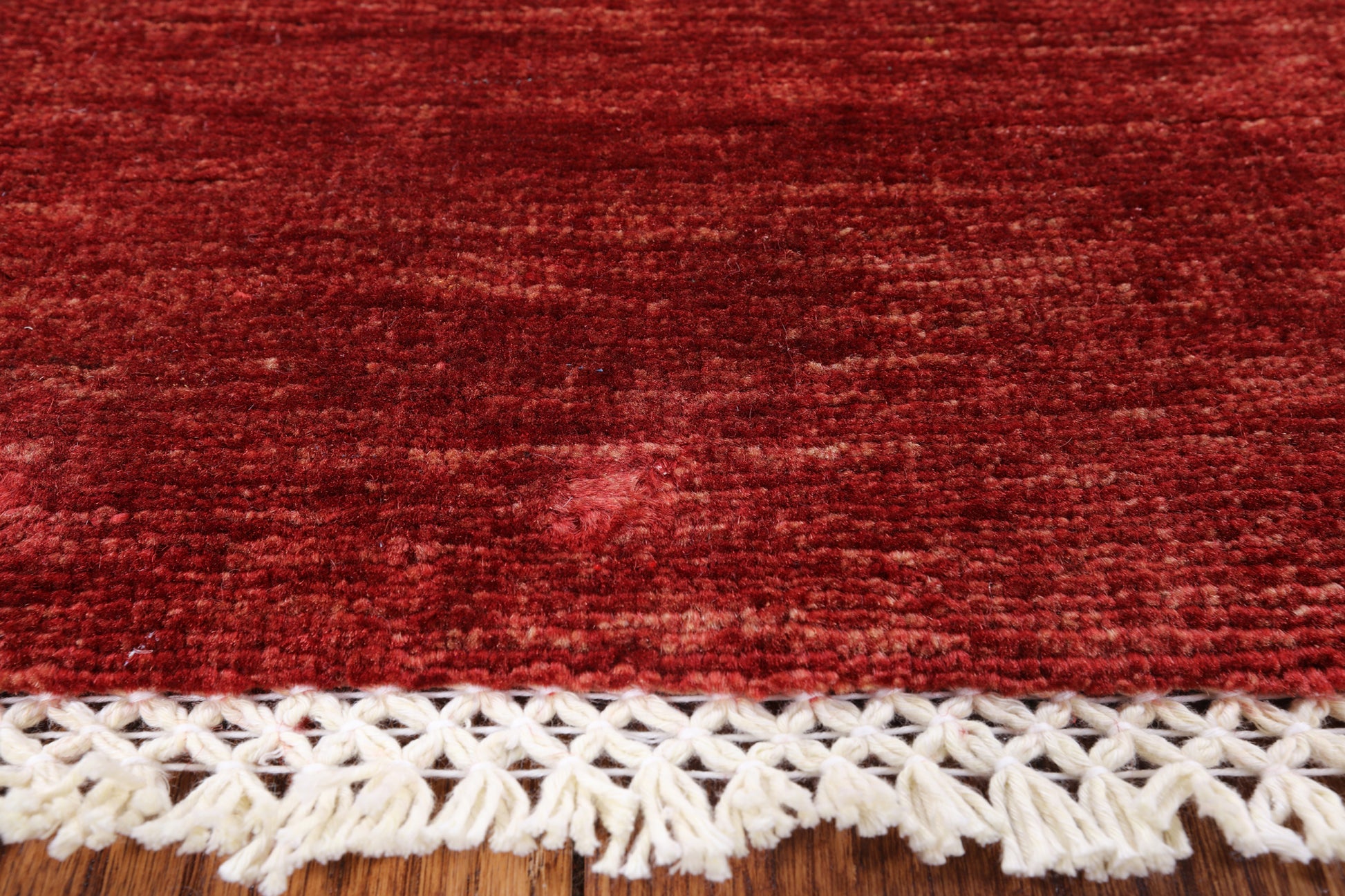 Red Tribal Persian Gabbeh Hand Knotted Wool Rug - 4' 11" X 7' 2" - Golden Nile