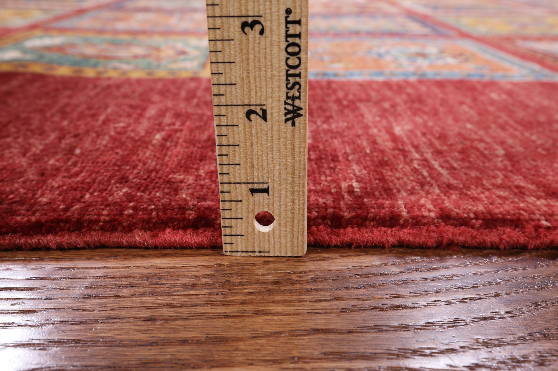 Red Tribal Persian Gabbeh Hand Knotted Wool Rug - 4' 11" X 7' 2" - Golden Nile